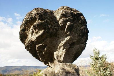 Камень в форме сердца .